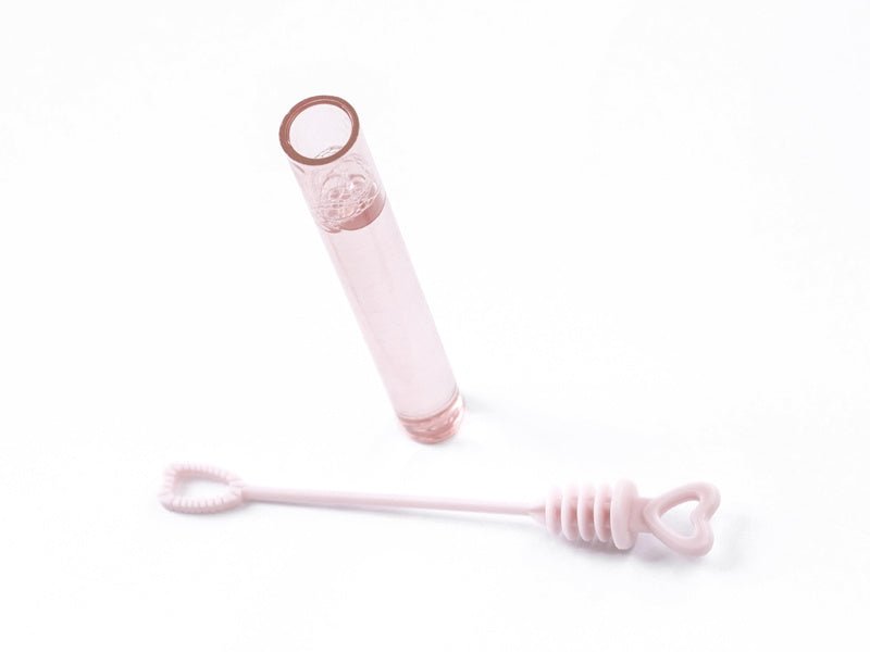 Bellenblaas Hart Roze 48st van Partydeco koop je bij Partywinkel