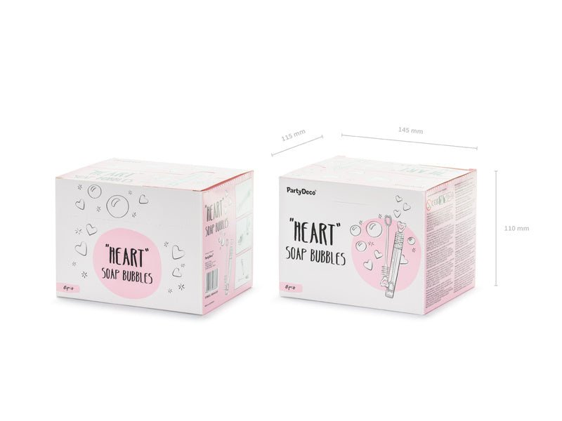 Bellenblaas Hart Wit 48st van Partydeco koop je bij Partywinkel