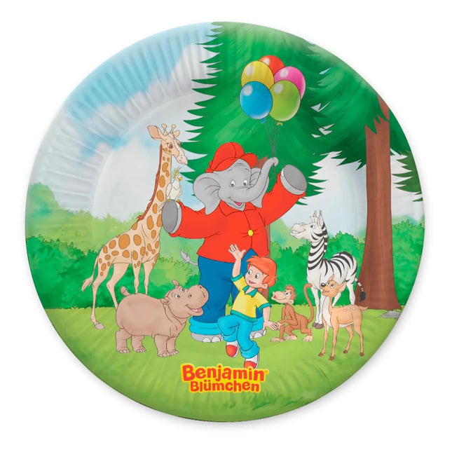 Benjamin Blümchen Borden 23cm 10st van VDV Benefit koop je bij Partywinkel