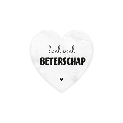 Beterschap Marmer Hartje 5cm van Paper Dreams koop je bij Partywinkel
