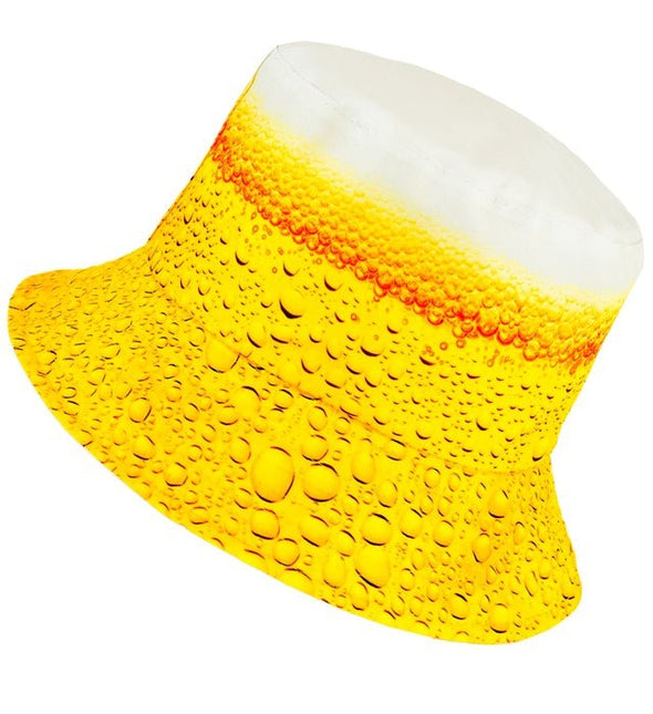 Bier Bucket Hat Geel van Widmann koop je bij Partywinkel