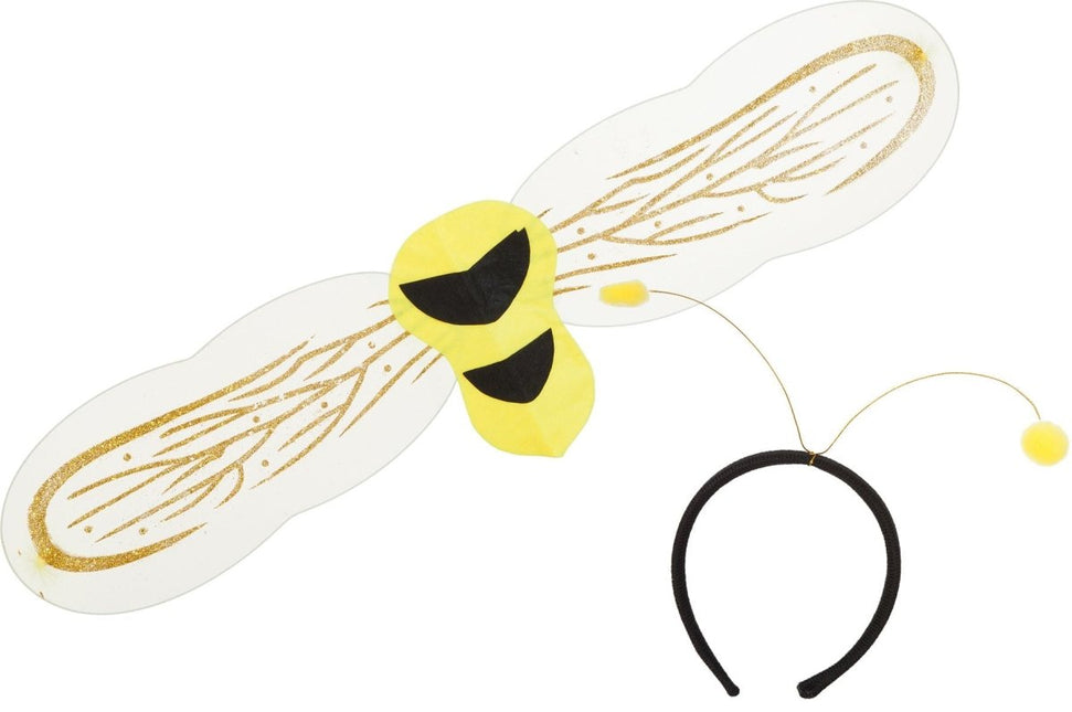 Bijen - Set – Haarband en Vleugels van Orlob koop je bij Partywinkel