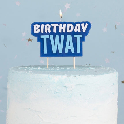Blauw Kaars Birthday Twat 5,8cm van Ginger Ray koop je bij Partywinkel