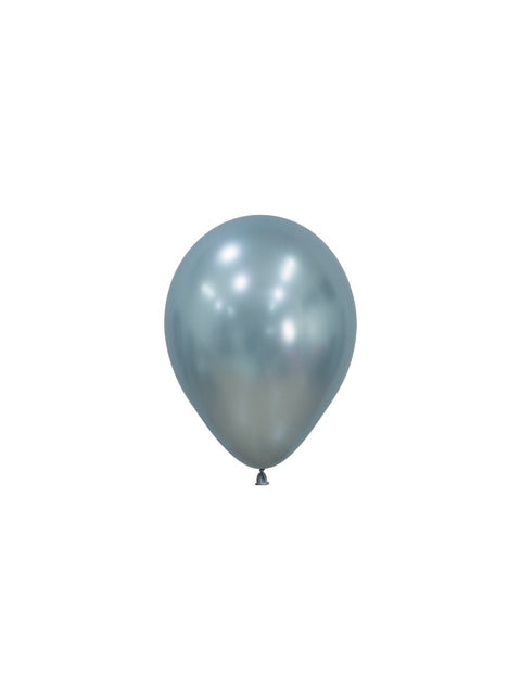 Blauwe Ballonnen metallic 12cm 50st van Sempertex koop je bij Partywinkel