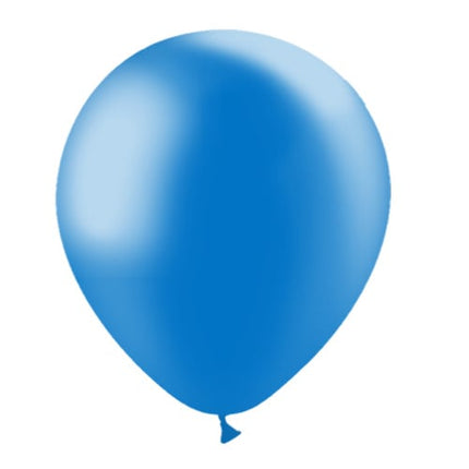 Blauwe Ballonnen Metallic 30cm 10st van Balloonia koop je bij Partywinkel