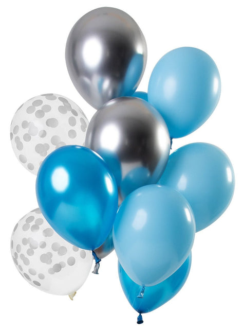 Blauwe Ballonnen Set 30cm 12st van Folat koop je bij Partywinkel