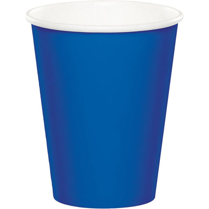 Blauwe Bekers 256ml 8st van Creative Converting koop je bij Partywinkel