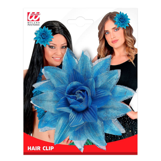 Blauwe Haarbloem van Widmann koop je bij Partywinkel