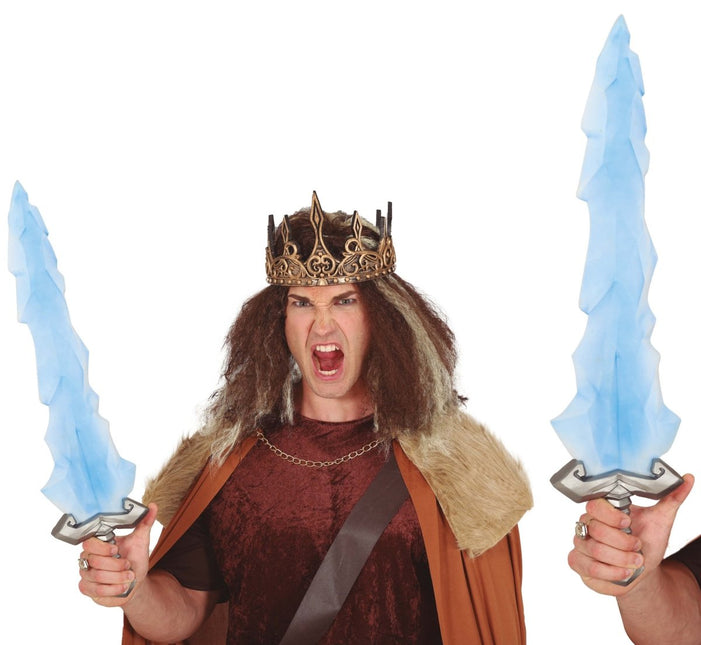 Blauwe Nep Zwaard Ijs 60cm van Fiestas Guirca koop je bij Partywinkel