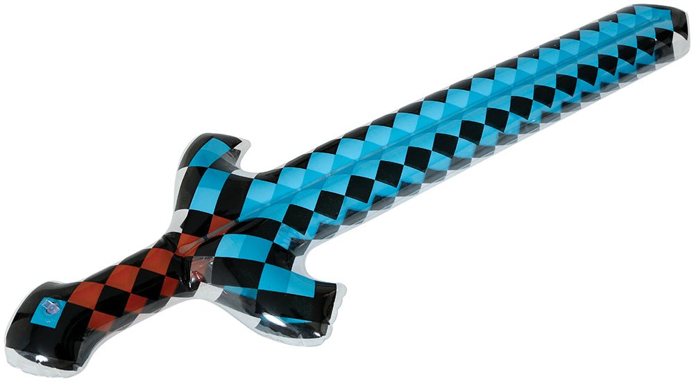 Blauwe Nep Zwaard Pixel van Fiestas Guirca koop je bij Partywinkel