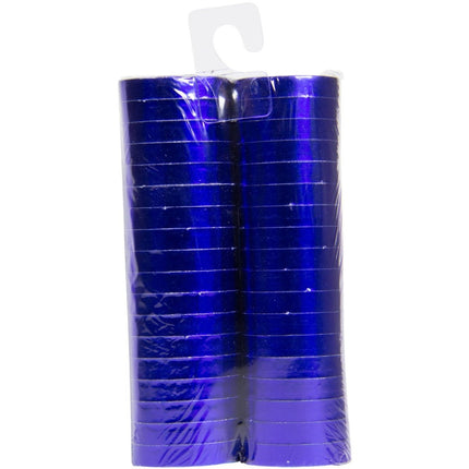 Blauwe Serpentines Metallic 4m 18 ringen 2st van Folat koop je bij Partywinkel