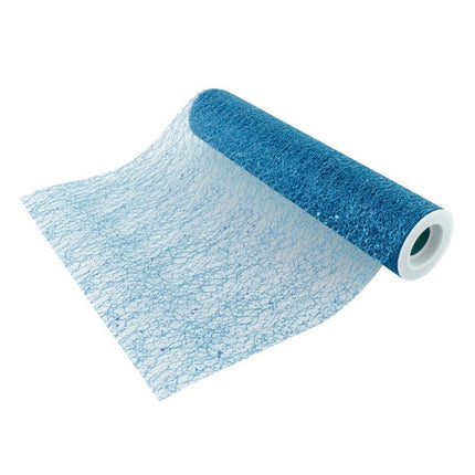 Blauwe Tafelloper Glitter 5m van CHAKS koop je bij Partywinkel