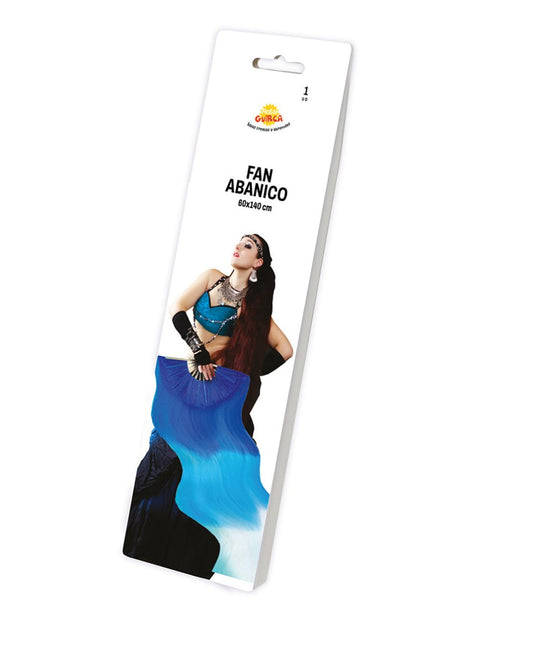 Blauwe Waaier 1,4m van Fiestas Guirca koop je bij Partywinkel