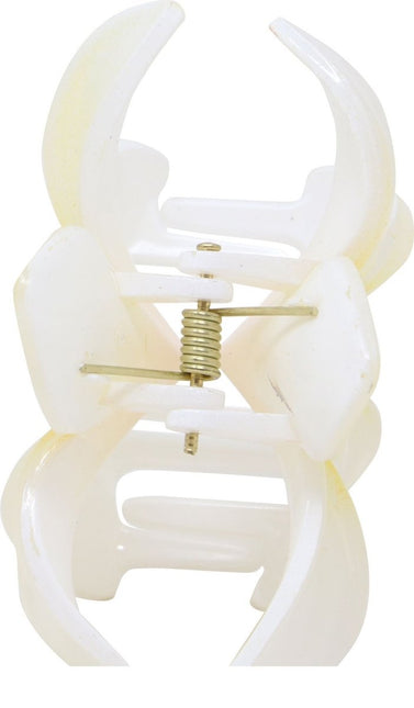 Bloem Haarclip Wit van Fiestas Guirca koop je bij Partywinkel