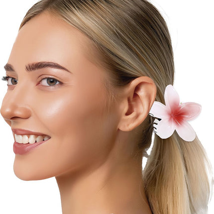 Bloem Haarclip Wit Rood van Fiestas Guirca koop je bij Partywinkel