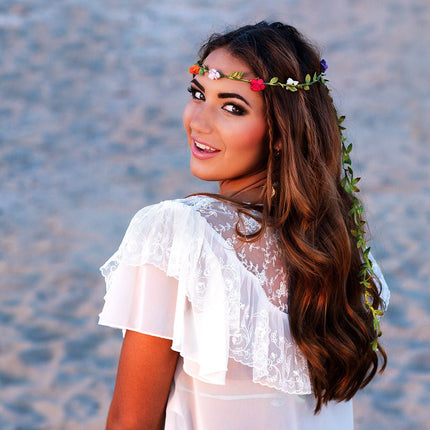 Bloemen Haarband Deluxe van Boland koop je bij Partywinkel