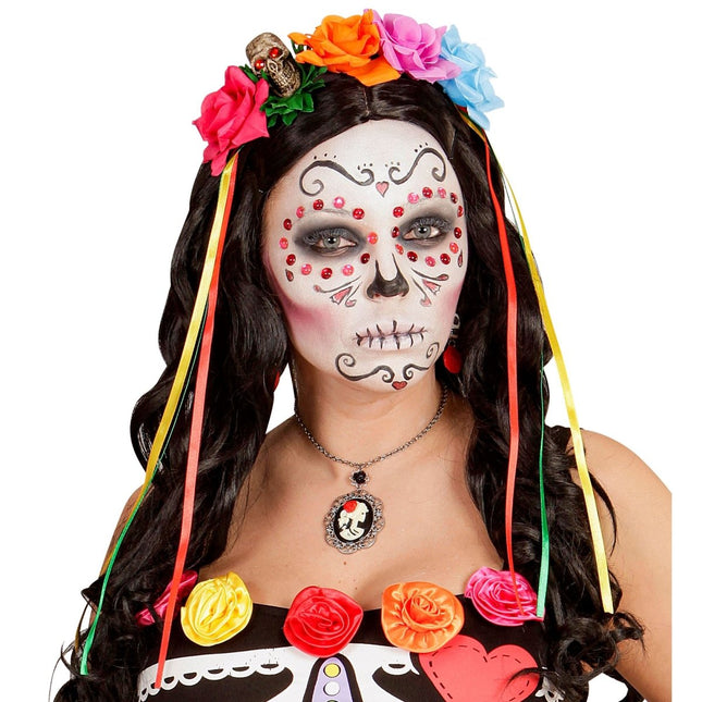 Bloemen Haarband Roosjes van Widmann koop je bij Partywinkel