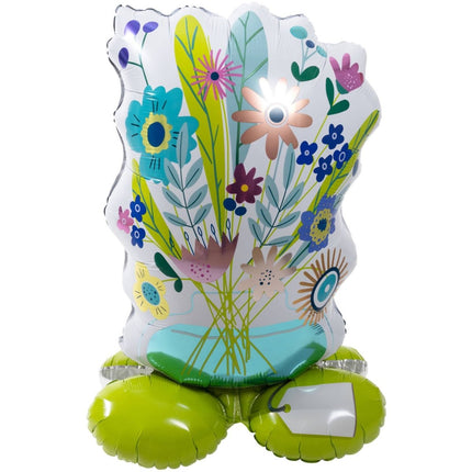 Bloemen Helium Ballon Met Standaard Leeg 77cm van Folat koop je bij Partywinkel
