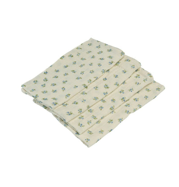 Bloemen Servetten Katoen 40cm 4st van CHAKS koop je bij Partywinkel