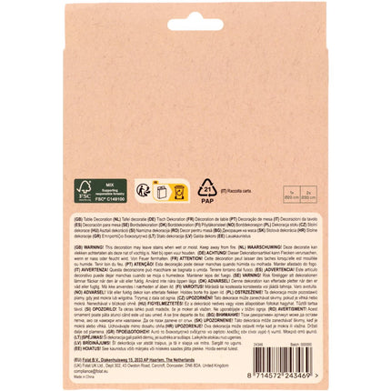 Bloemen Tafeldecoratie Groen 30cm 3st van Folat koop je bij Partywinkel