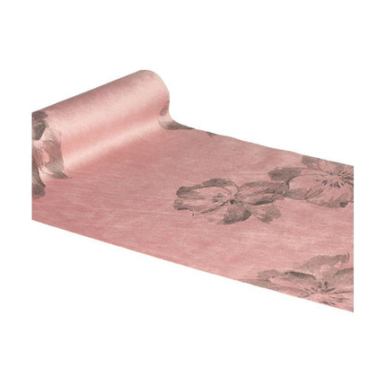 Bloemen Tafelloper Roze 3m van CHAKS koop je bij Partywinkel