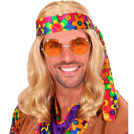 Blonde Hippie Pruik van Widmann koop je bij Partywinkel
