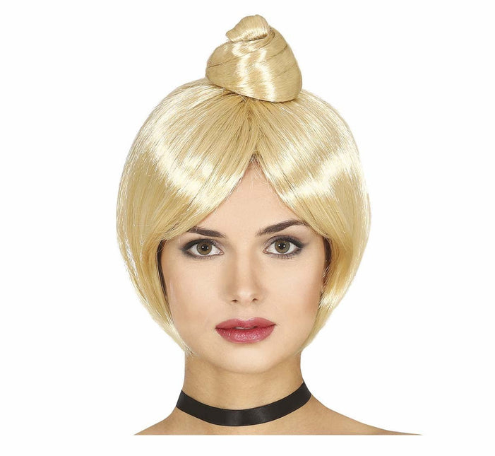 Blonde Pruik Knot van Fiestas Guirca koop je bij Partywinkel
