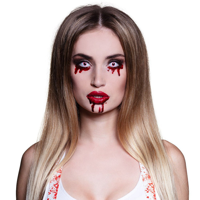 Bloodshot Weeklenzen Rood van Boland koop je bij Partywinkel