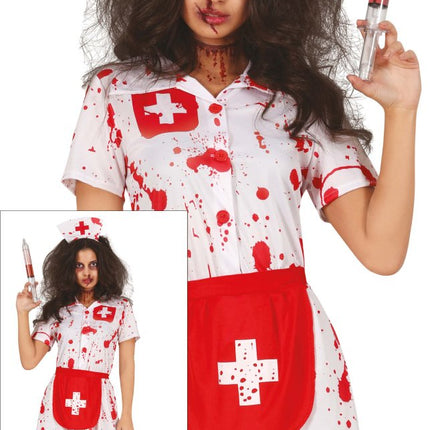 Verpleegster Jurk Bloody 2 delig van Fiestas Guirca koop je bij Partywinkel