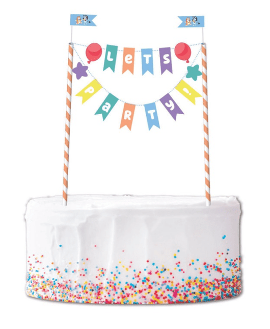 BLUEY BUNTING CAKE TPPR SET van Unique koop je bij Partywinkel