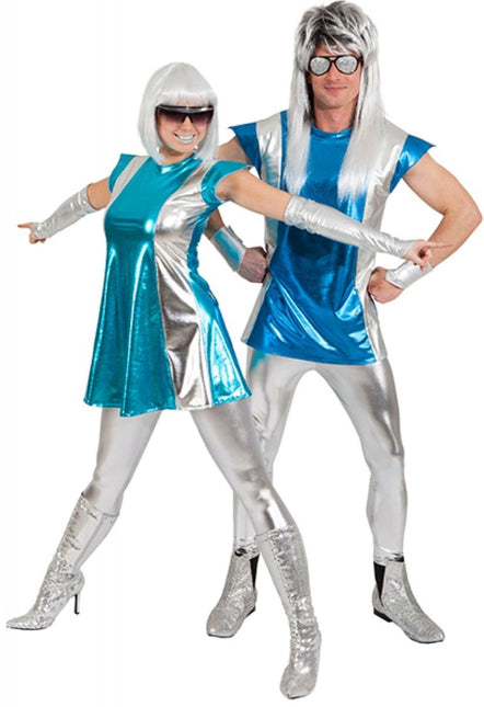 Bob Pruik Wit/Zilver Spacegirl van Orlob koop je bij Partywinkel