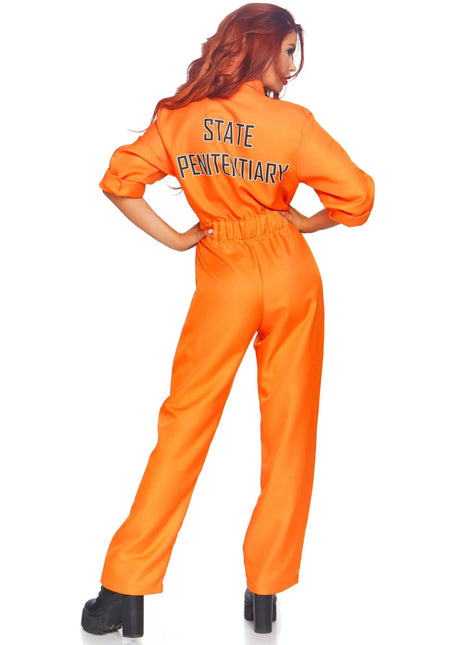 Boef Jumpsuit Oranje Dames Leg Avenue van Leg Avenue koop je bij Partywinkel