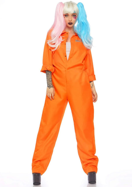 Boef Jumpsuit Oranje Dames Leg Avenue van Leg Avenue koop je bij Partywinkel