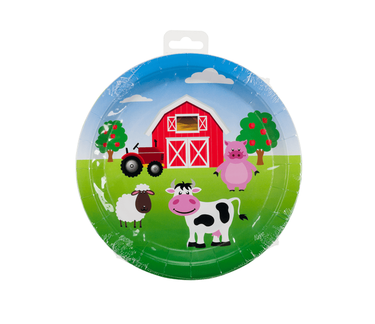 Boerderij Borden 23cm 8st van Paper Dreams koop je bij Partywinkel