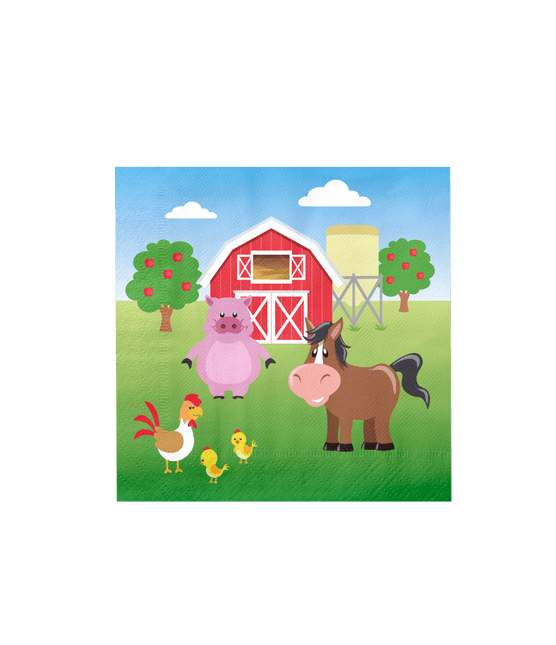 Boerderij Servetten 33cm 16st van Paper Dreams koop je bij Partywinkel