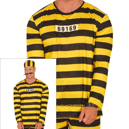 Boevenpak Geel Zwart Heren van Fiestas Guirca koop je bij Partywinkel