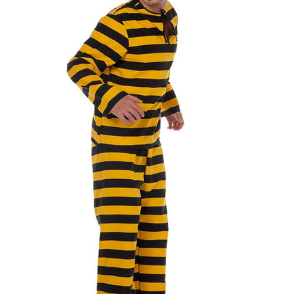 Boevenpak Geel Zwart Heren Luxe van Wilbers & Wilbers koop je bij Partywinkel