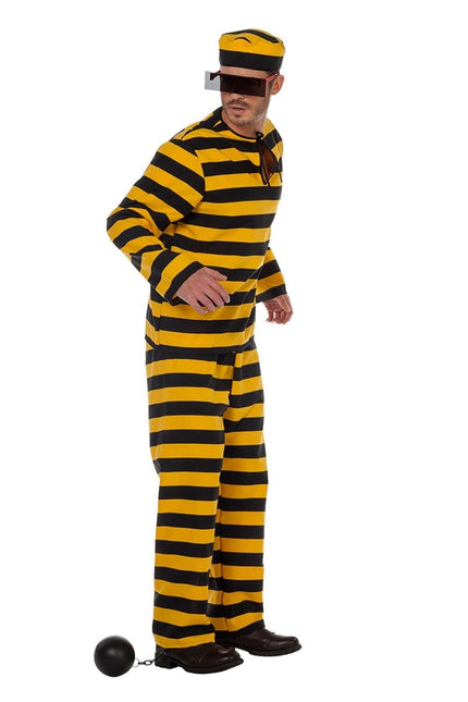 Boevenpak Geel Zwart Heren Luxe van Wilbers & Wilbers koop je bij Partywinkel