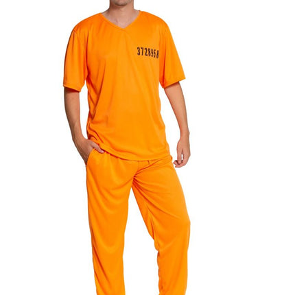 Boevenpak Oranje 2 delig van Partychimp koop je bij Partywinkel