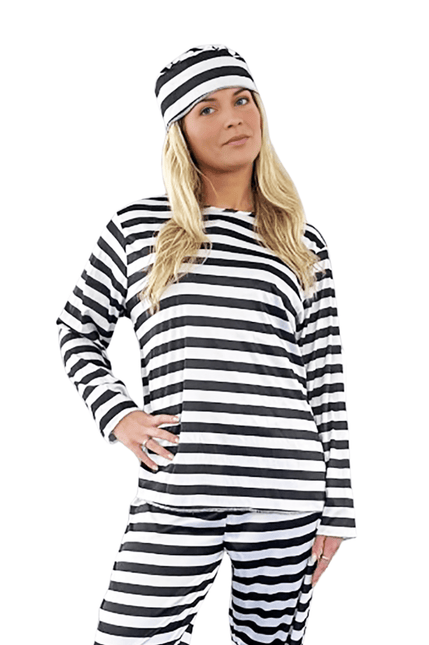 Boevenpak Zwart Wit 3 delig van Partychimp koop je bij Partywinkel