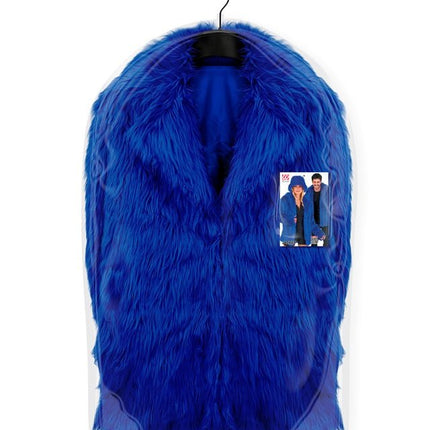 Bontjas Pluche Blauw van Widmann koop je bij Partywinkel