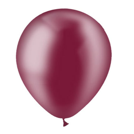 Bordeaux Rode Ballonnen Doorzichtig 30cm 10st van Balloonia koop je bij Partywinkel