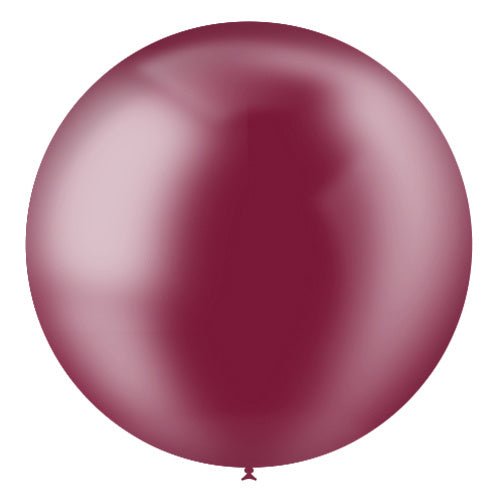 Bordeaux Rode Reuze Ballon Doorzichtig XL 91cm van Balloonia koop je bij Partywinkel