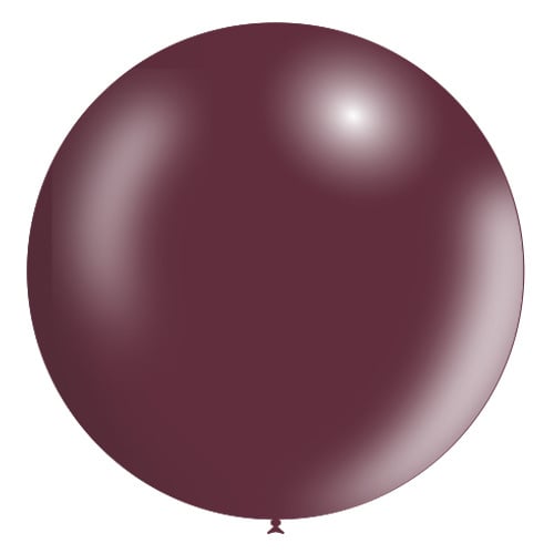 Bordeaux Rode Reuze Ballon XL Metallic 91cm van Balloonia koop je bij Partywinkel