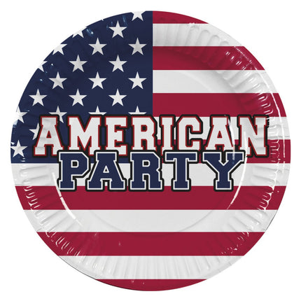 Borden American Party Papier 23cm 10st van Boland koop je bij Partywinkel
