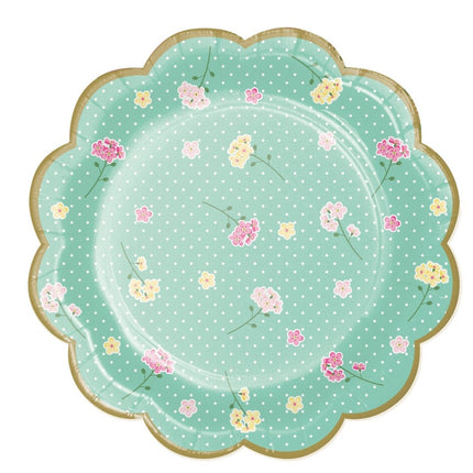 Borden Bloemen 18cm 8st van Creative Converting koop je bij Partywinkel