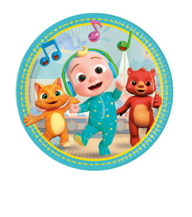 Borden Cocomelon Karton 23cm 8st van Procos koop je bij Partywinkel