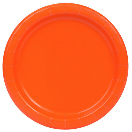 Borden Oranje 22cm 8st van Unique koop je bij Partywinkel