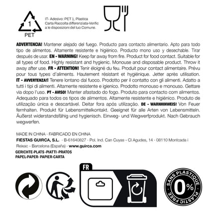 Borden Palmbladeren 23cm 6st van Fiestas Guirca koop je bij Partywinkel