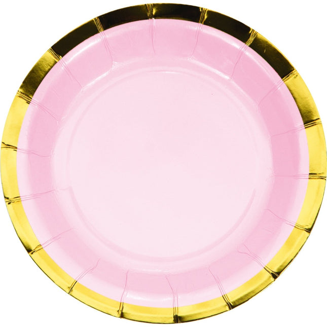 Borden Pastel 18cm 8st van Creative Converting koop je bij Partywinkel